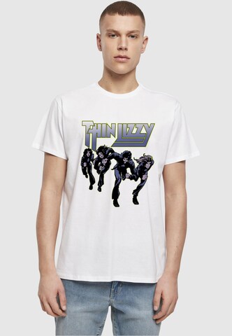 Merchcode Shirt 'Thin Lizzy - TL Jailbreak' in Wit: voorkant