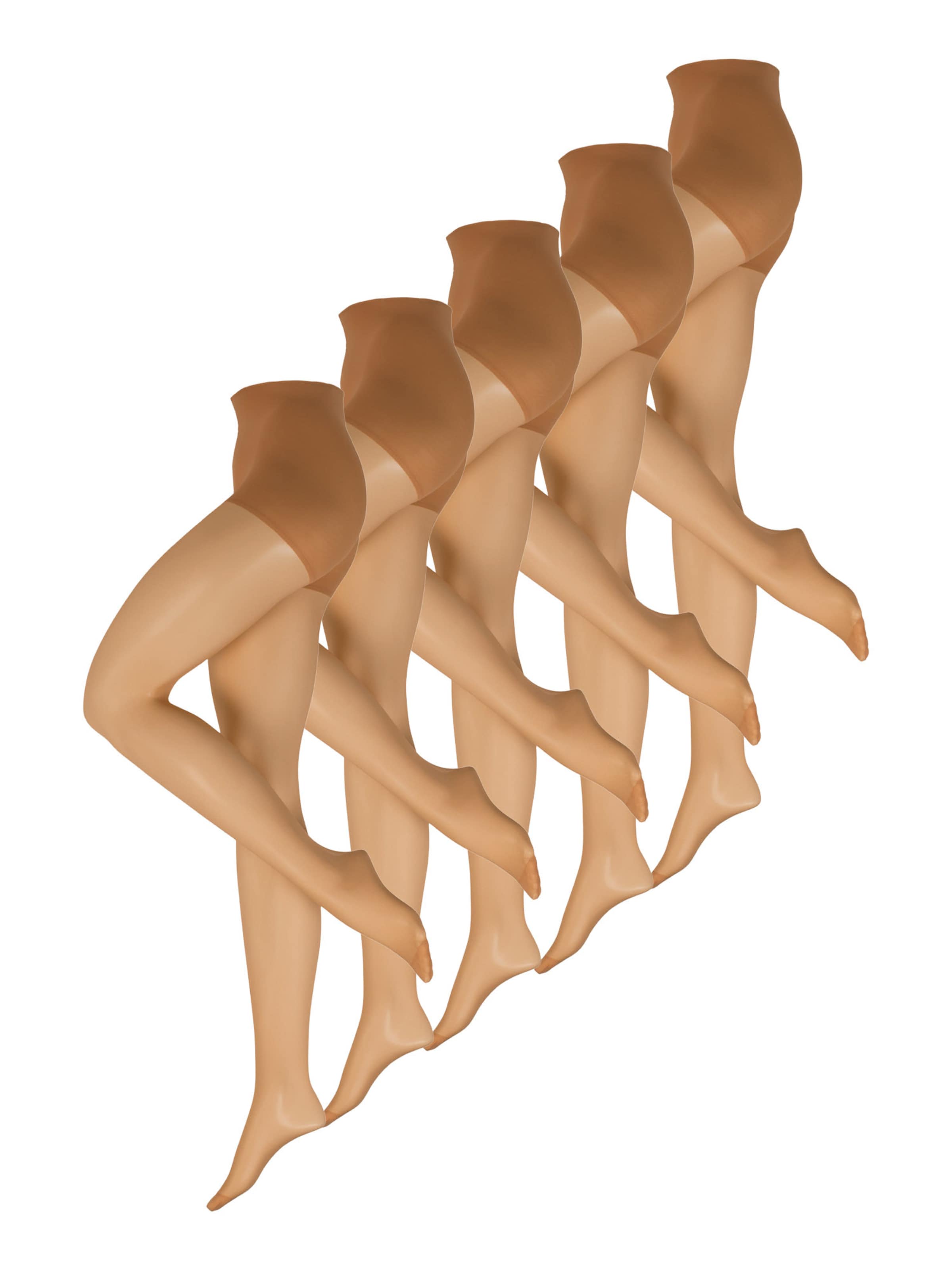 Nur Die Fijne panty ' Ohne Bund 20 DEN ' in Bruin: voorkant