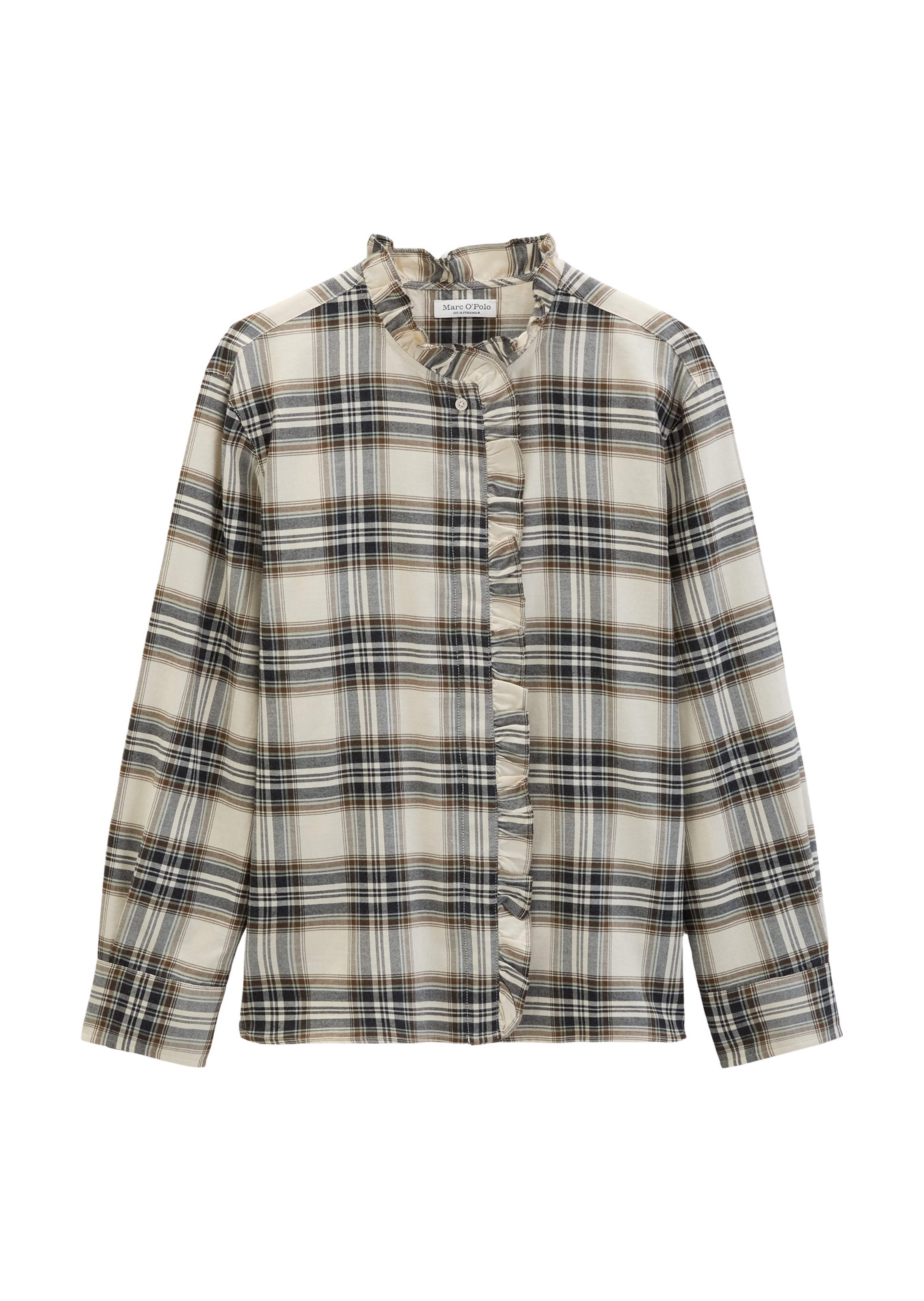 Marc O'Polo Blouse in Wit: voorkant