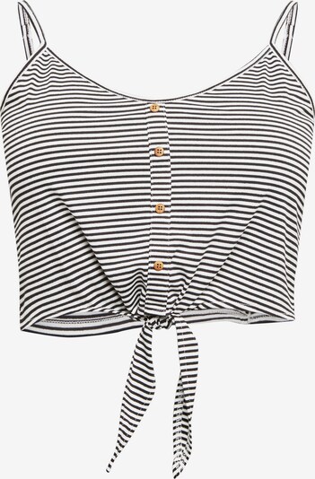 ABOUT YOU Curvy Top em preto / branco, Vista do produto
