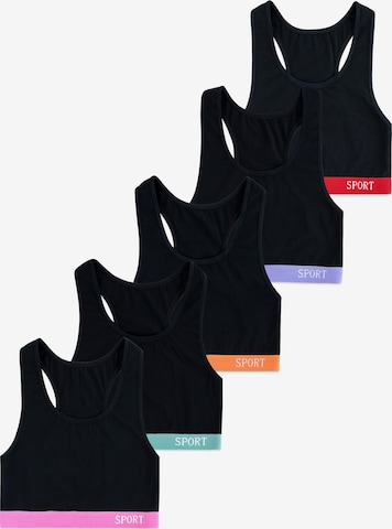 LOREZA Undershirt 'Mädchen Bustier Flora' in Mixed colours: front
