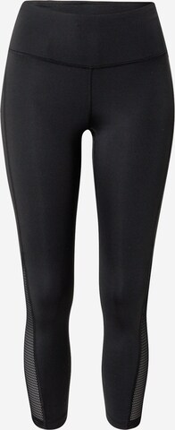 NIKE Skinny Sportbroek in Zwart: voorkant