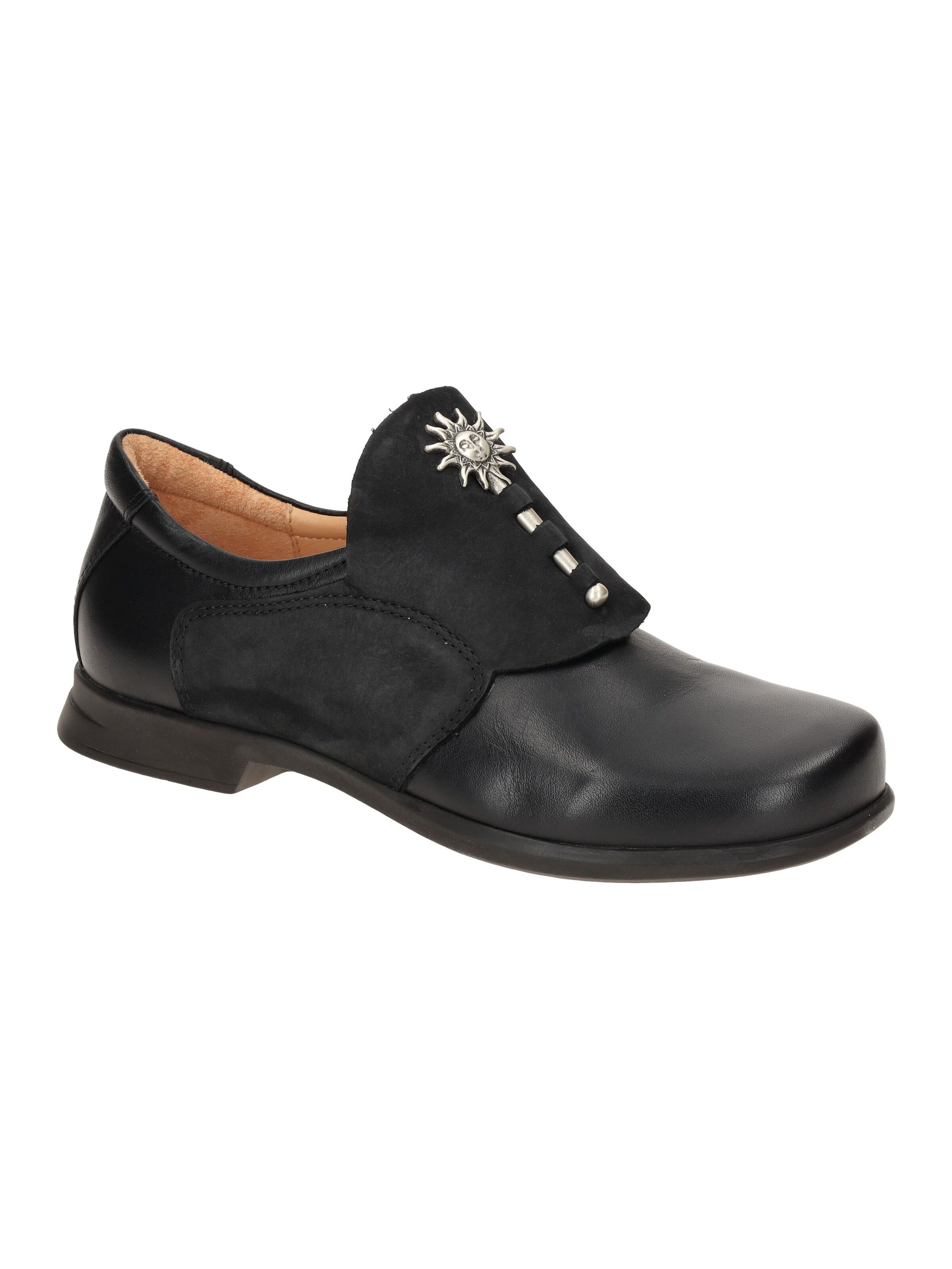 THINK! Slippers 'Pensa' in Black: front