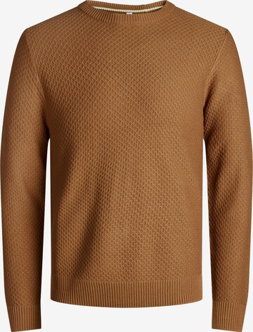 JACK & JONES Sweater 'Tons' in Brown: front