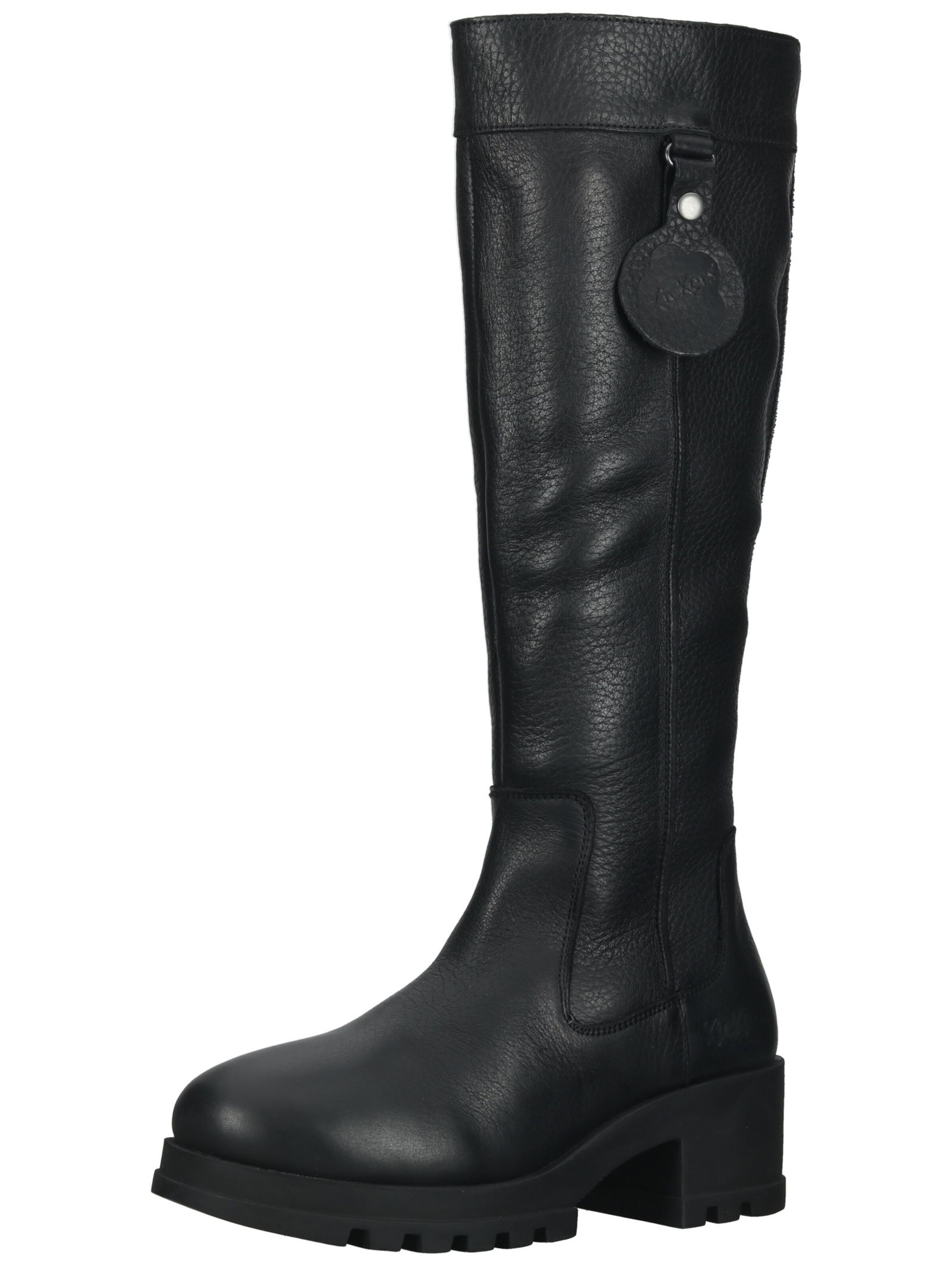 Bottes Kickers en noir : devant