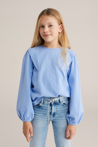 WE Fashion Bluse in Blau: Vorderseite
