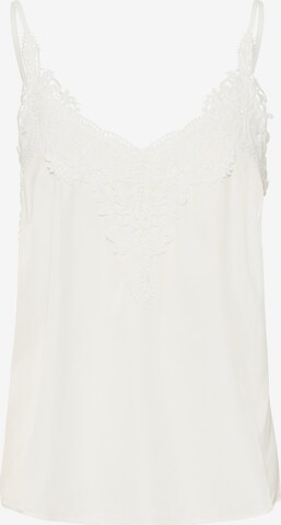 Cream Top 'Anna' in White: front