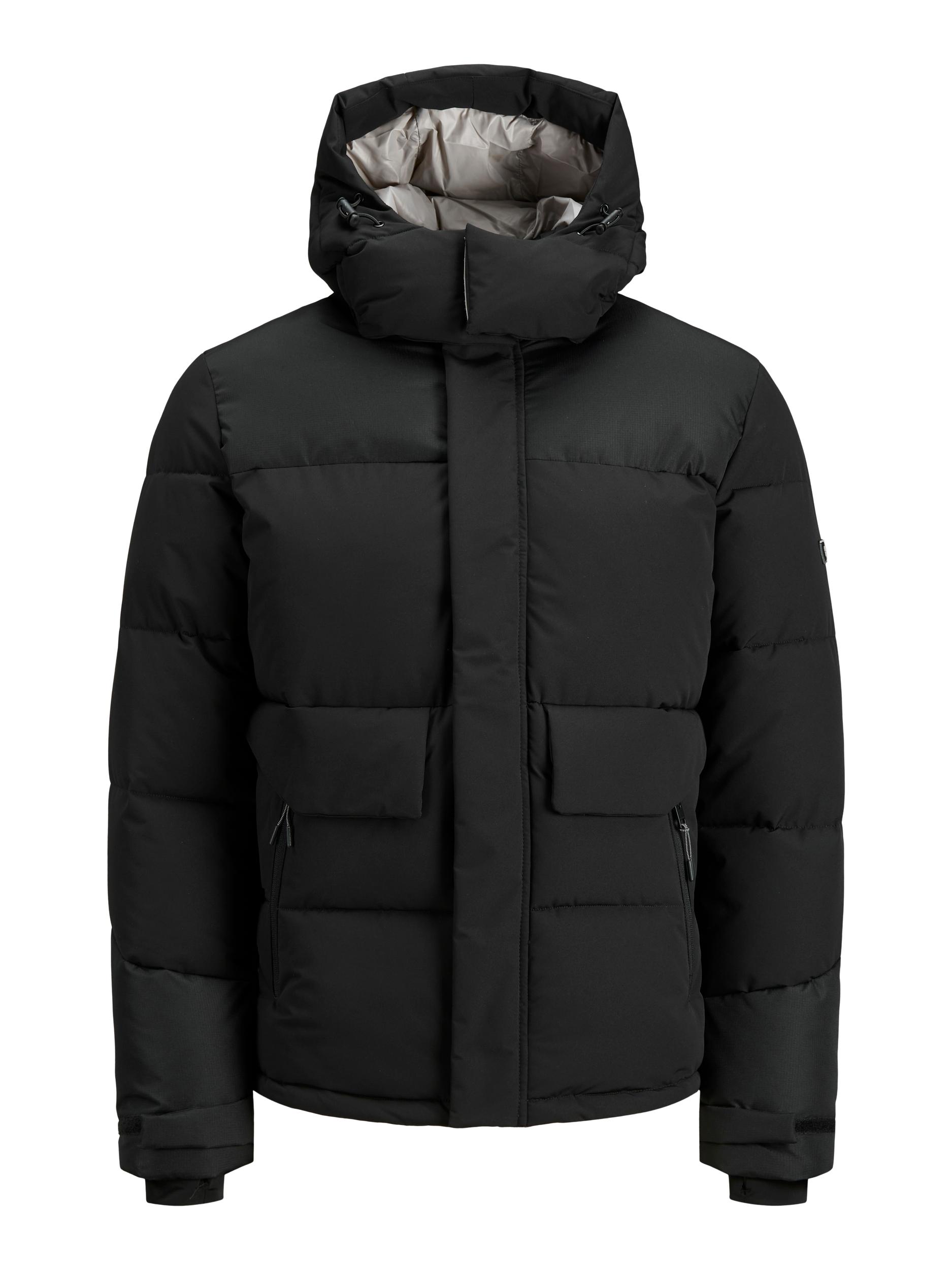 Uomo XLmBu JACK & JONES Giacca invernale Pace in Nero Uomo XLmBu JACK & JONES Giacca invernale Pace in Nero