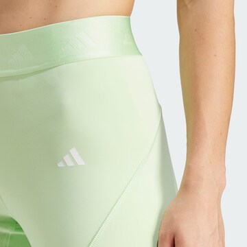 ADIDAS PERFORMANCE Skinny Sports trousers 'Hyperglam' in Green