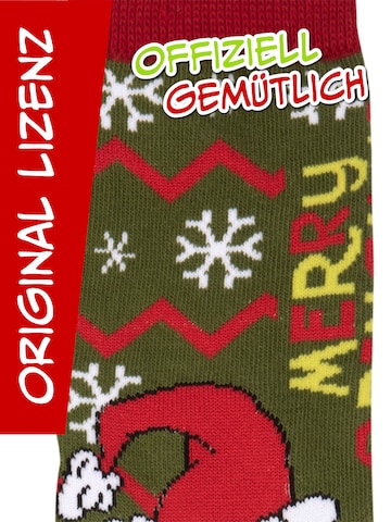 The Grinch Socken 'Merry Grinchmas'‌‌ in Grün