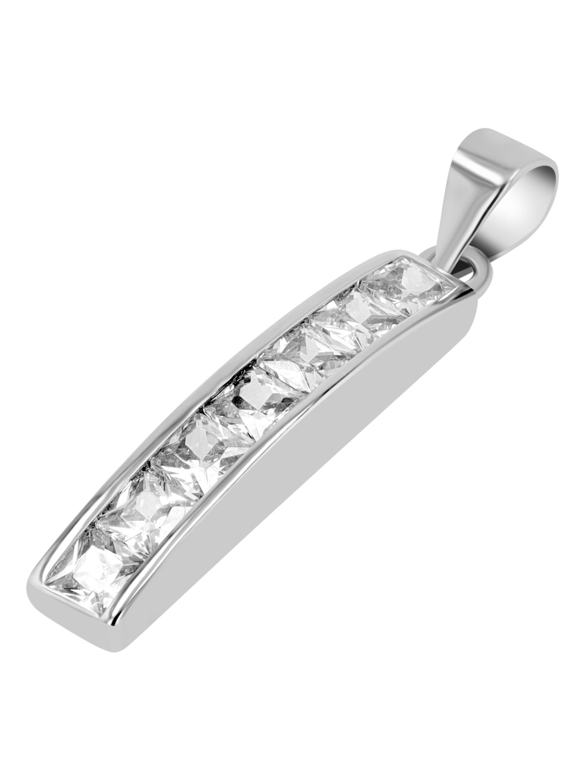 Akzent Pendant '"Jöran" aus 925 Sterlingsilber, rhodiniert, langlebig' in Silver: front
