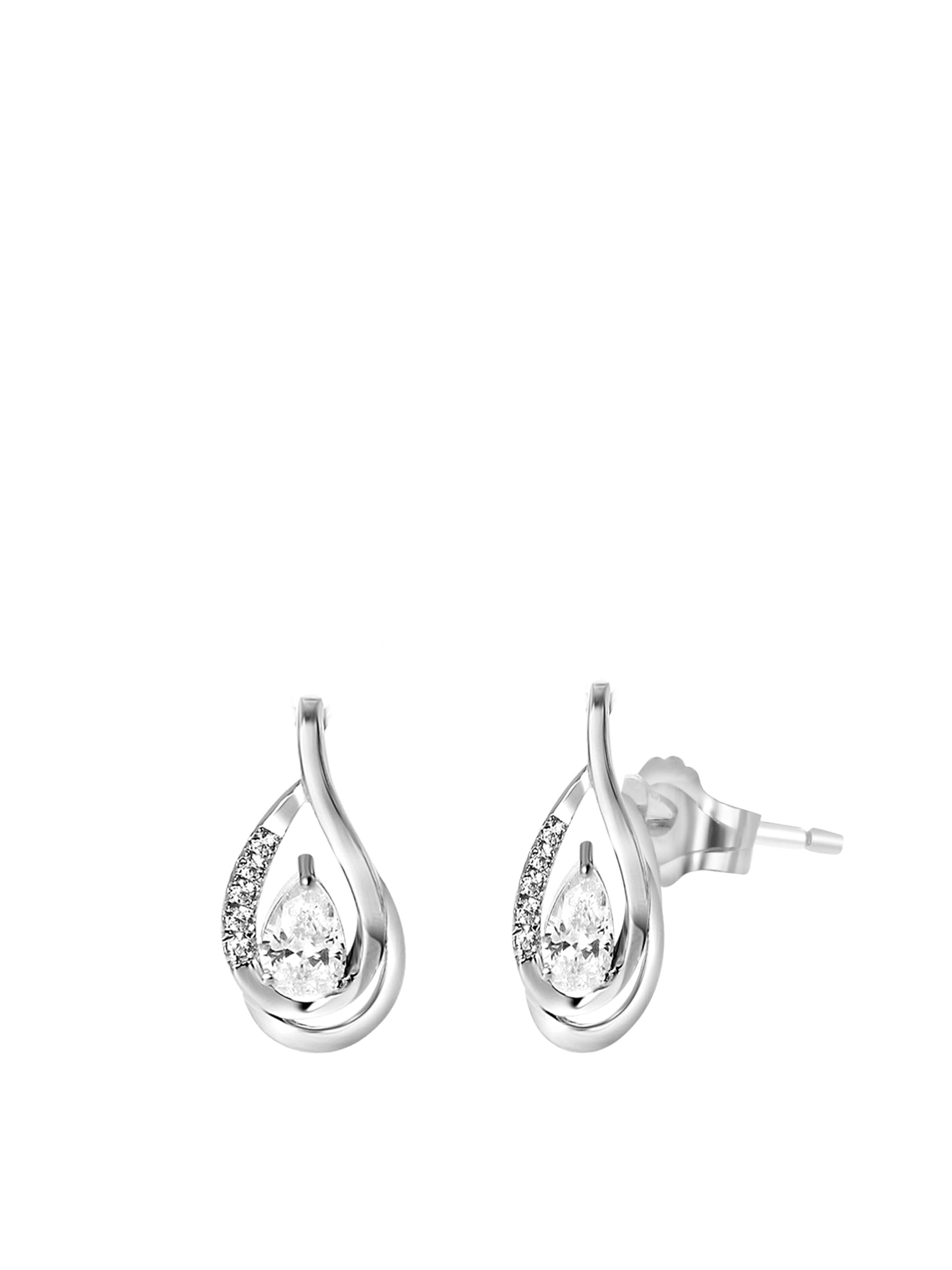 Lucardi Oorbellen in Zilver: voorkant