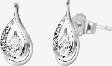 Boucles d'oreilles Lucardi en argent : devant