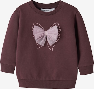 NAME IT Sweatshirt 'NBFTasalle' in Lila: Vorderseite
