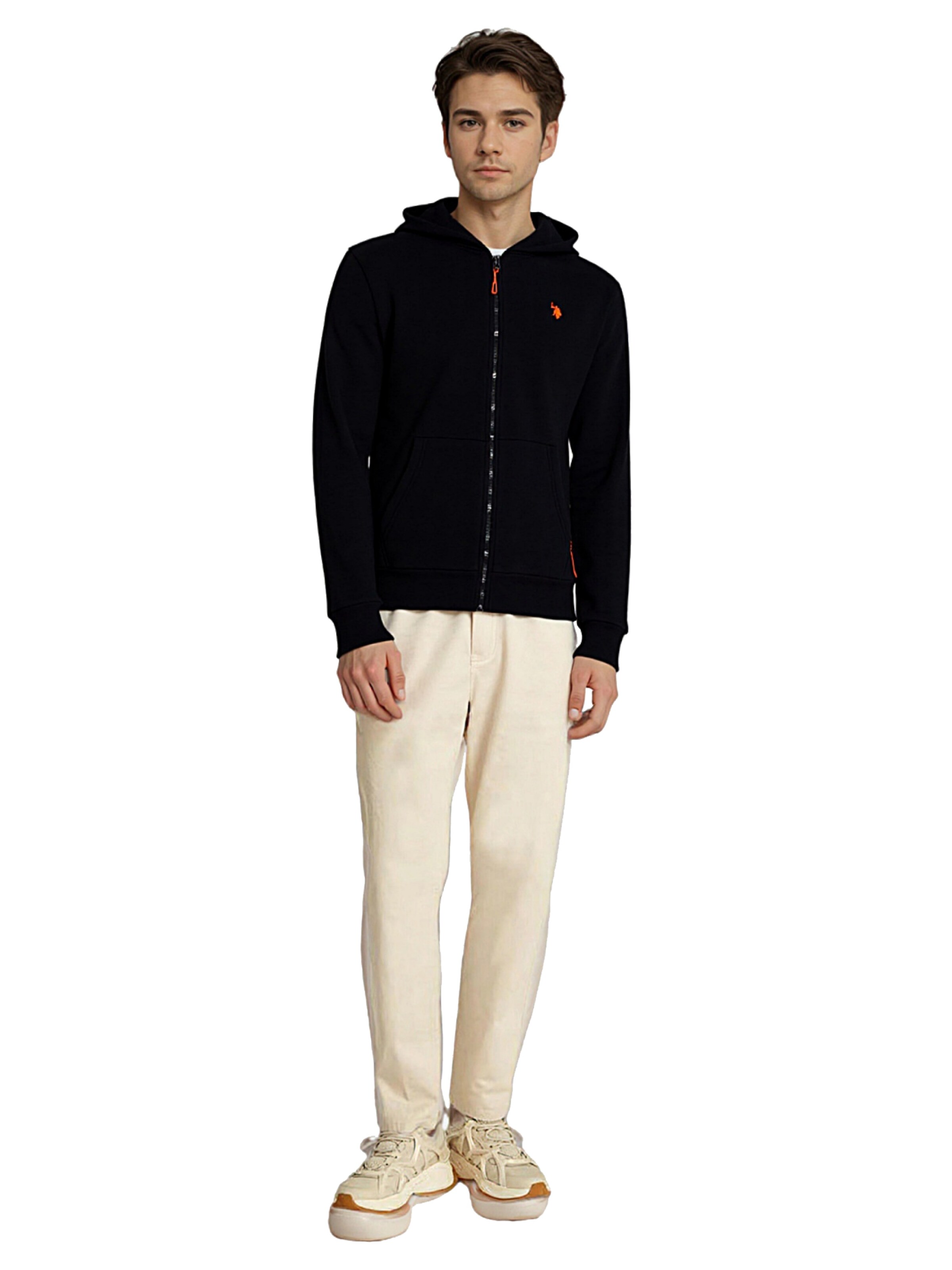 U.S. POLO ASSN. Sweatjakke i sort