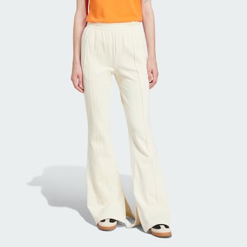 ADIDAS ORIGINALS Flared Byxa 'Firebird' i vit: framsida