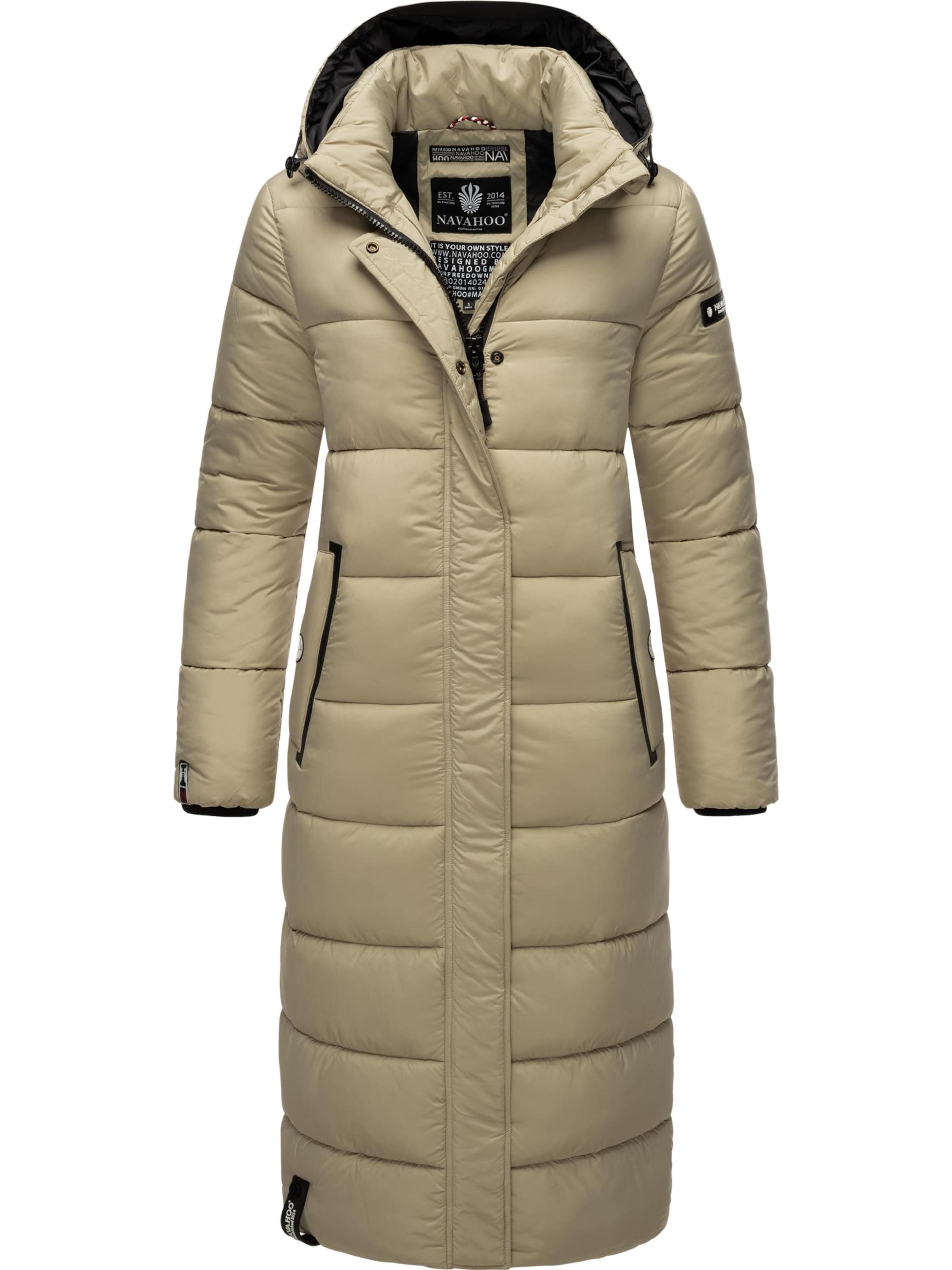NAVAHOO Vinterfrakke 'Isalie' i beige: forside