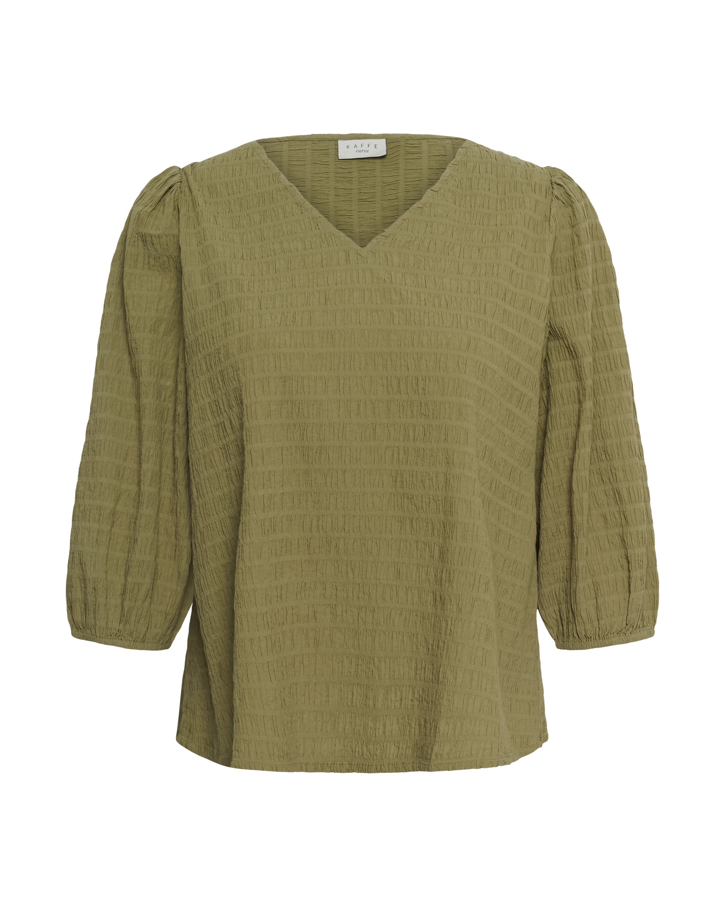 KAFFE CURVE Bluse 'Maisie' in Grün: Vorderseite