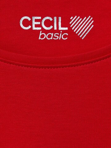 CECIL - Camisa 'Lena' em vermelho