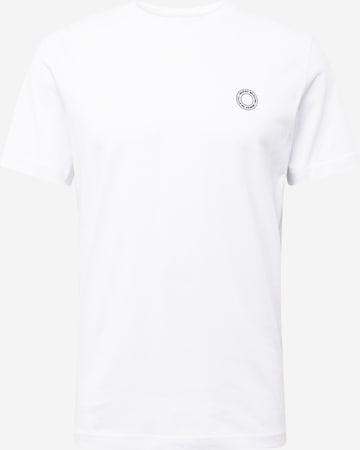 T-Shirt 'ROBBIE' SELECTED HOMME en blanc : devant