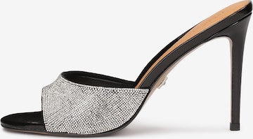 Kazar Mules in Silver: front