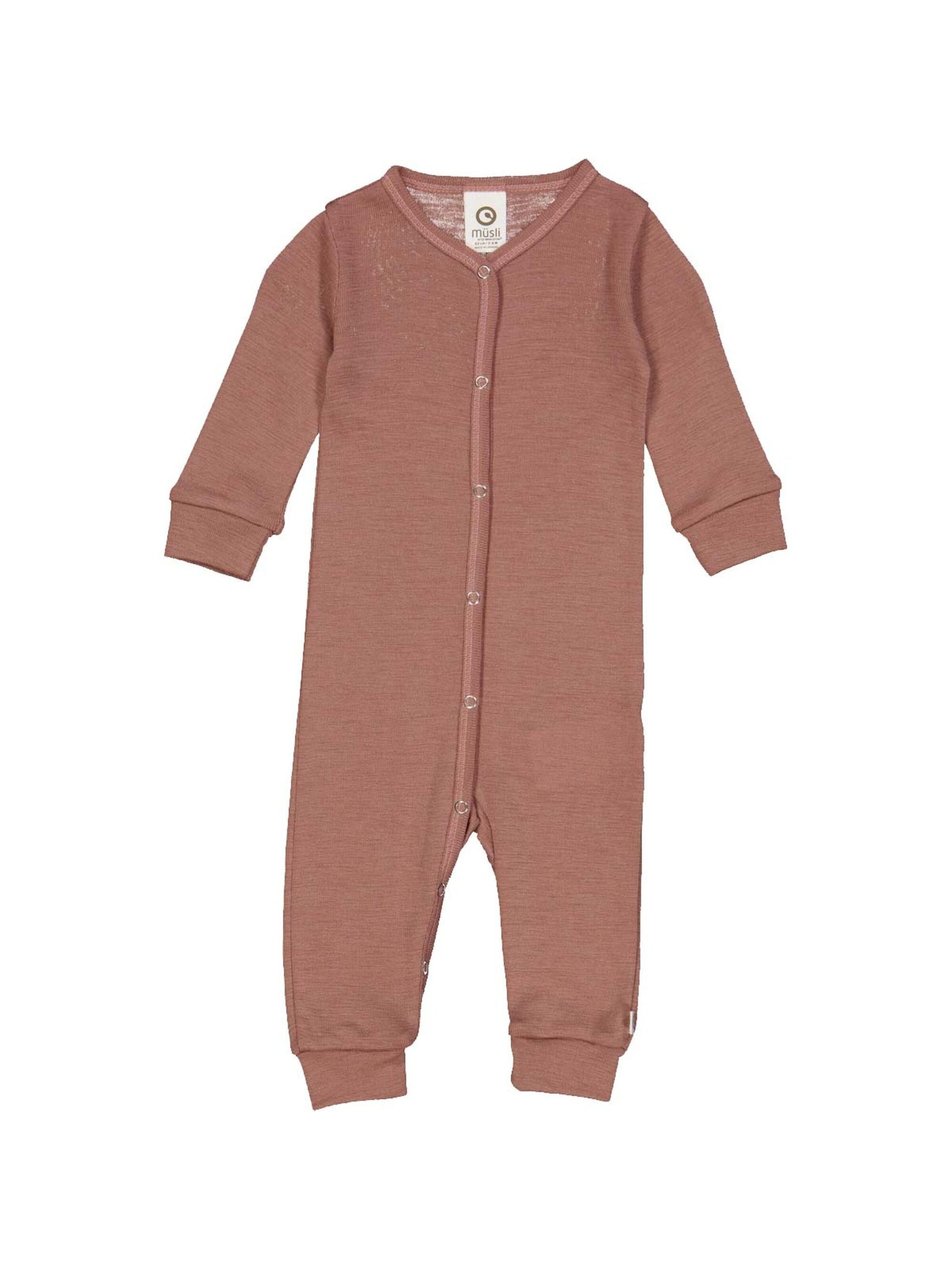 Tutina / body per bambino di Müsli by GREEN COTTON in rosa: frontale