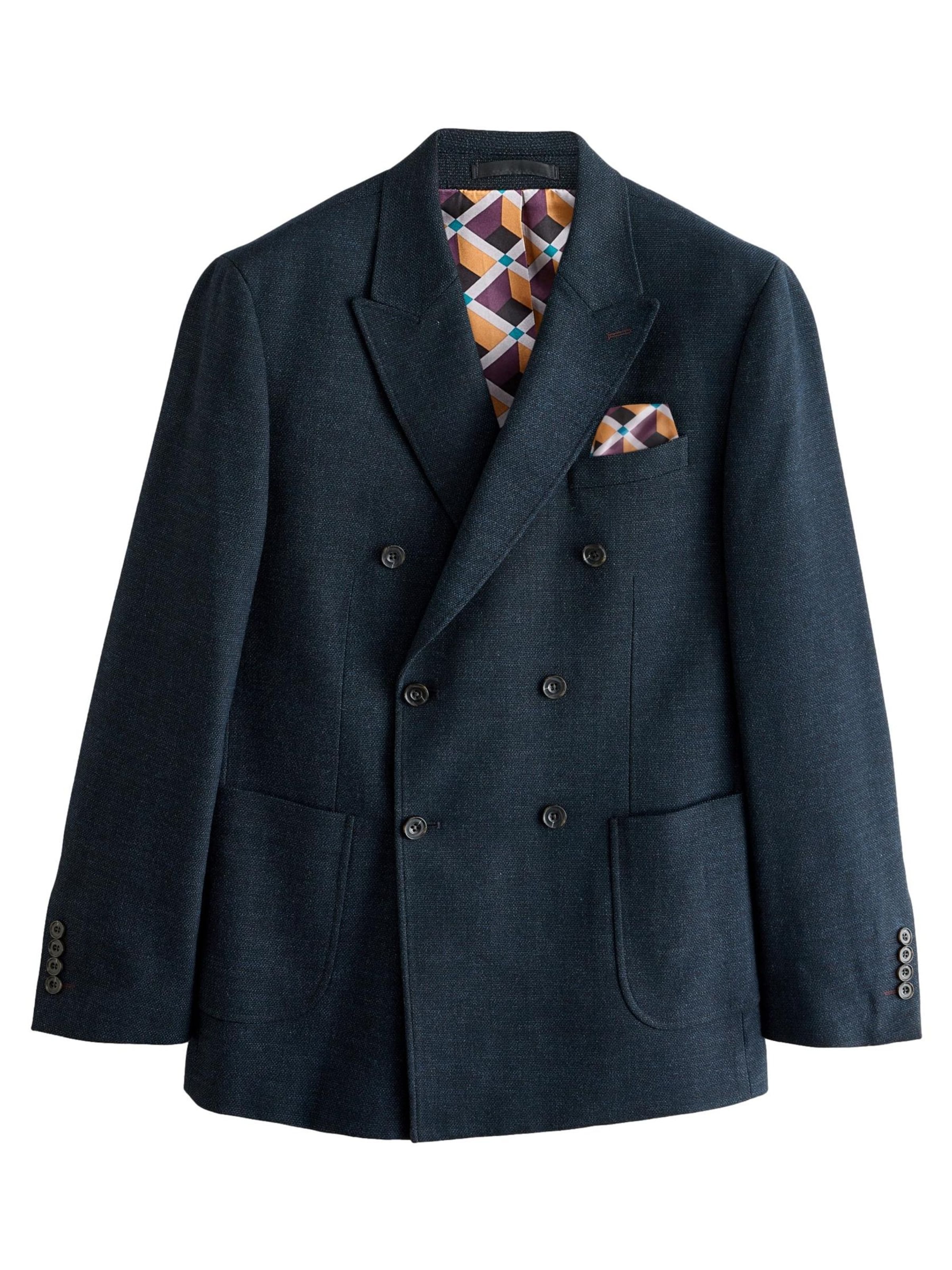 Next Regular fit Blazer in Blue: front