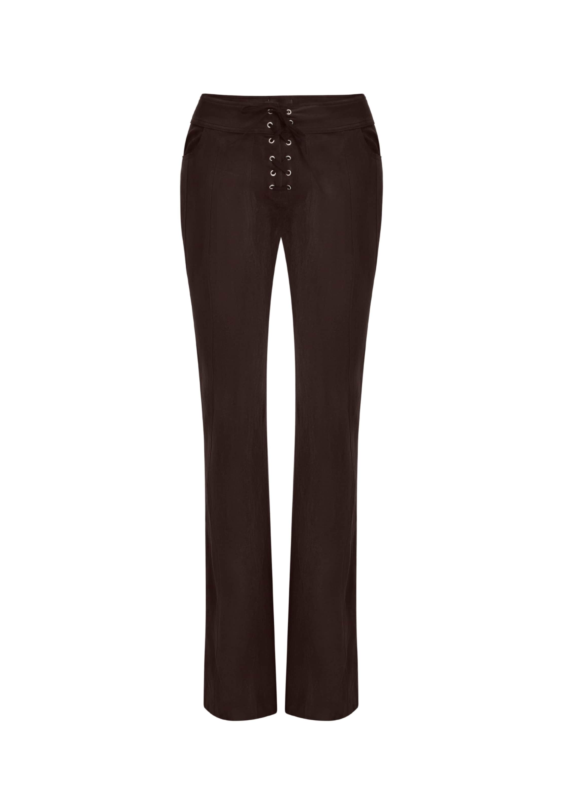 OW Collection Regular Hose 'Zelda' in Braun: Vorderseite