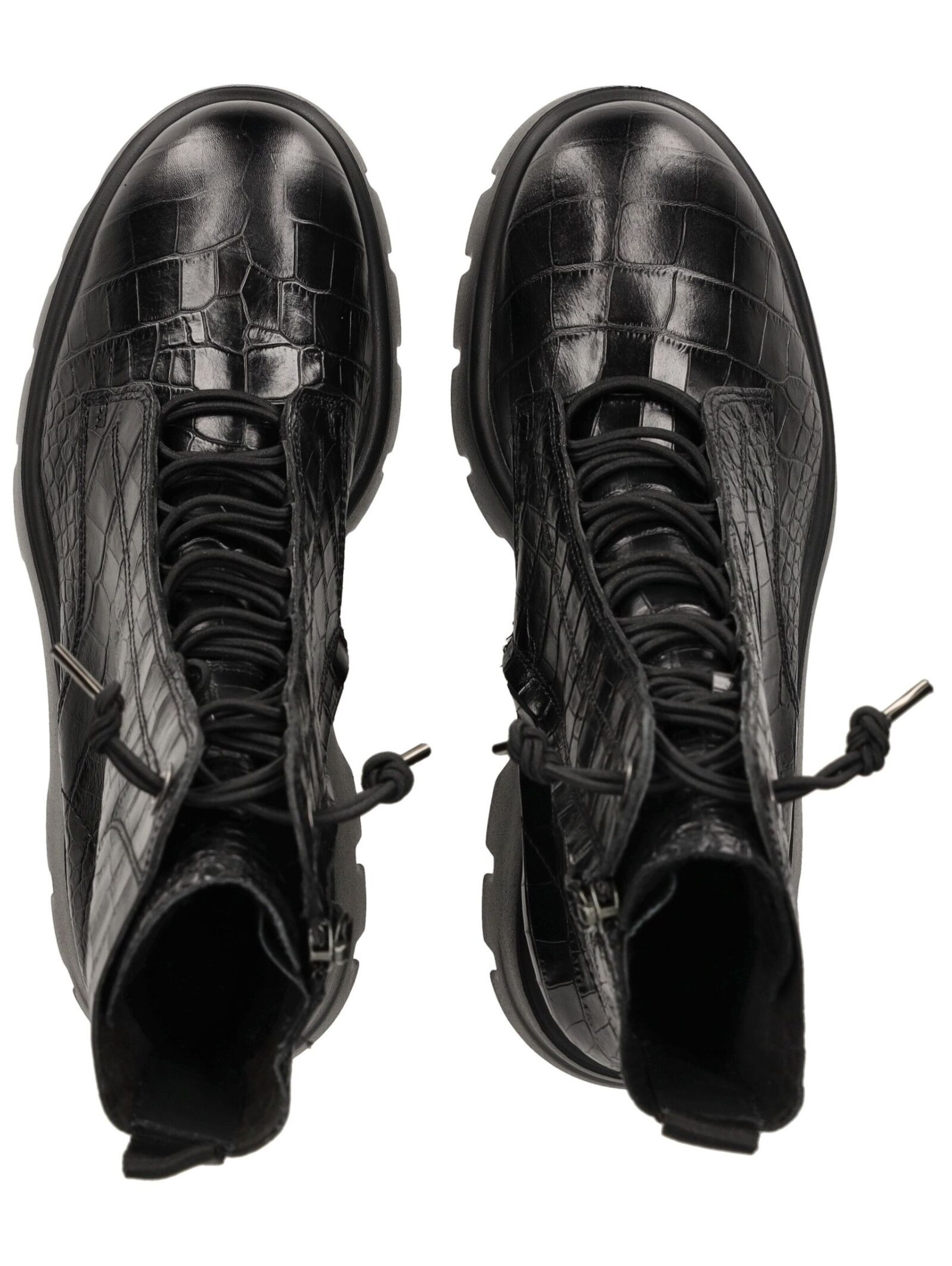 Paul Green Schnürstiefelette in Schwarz