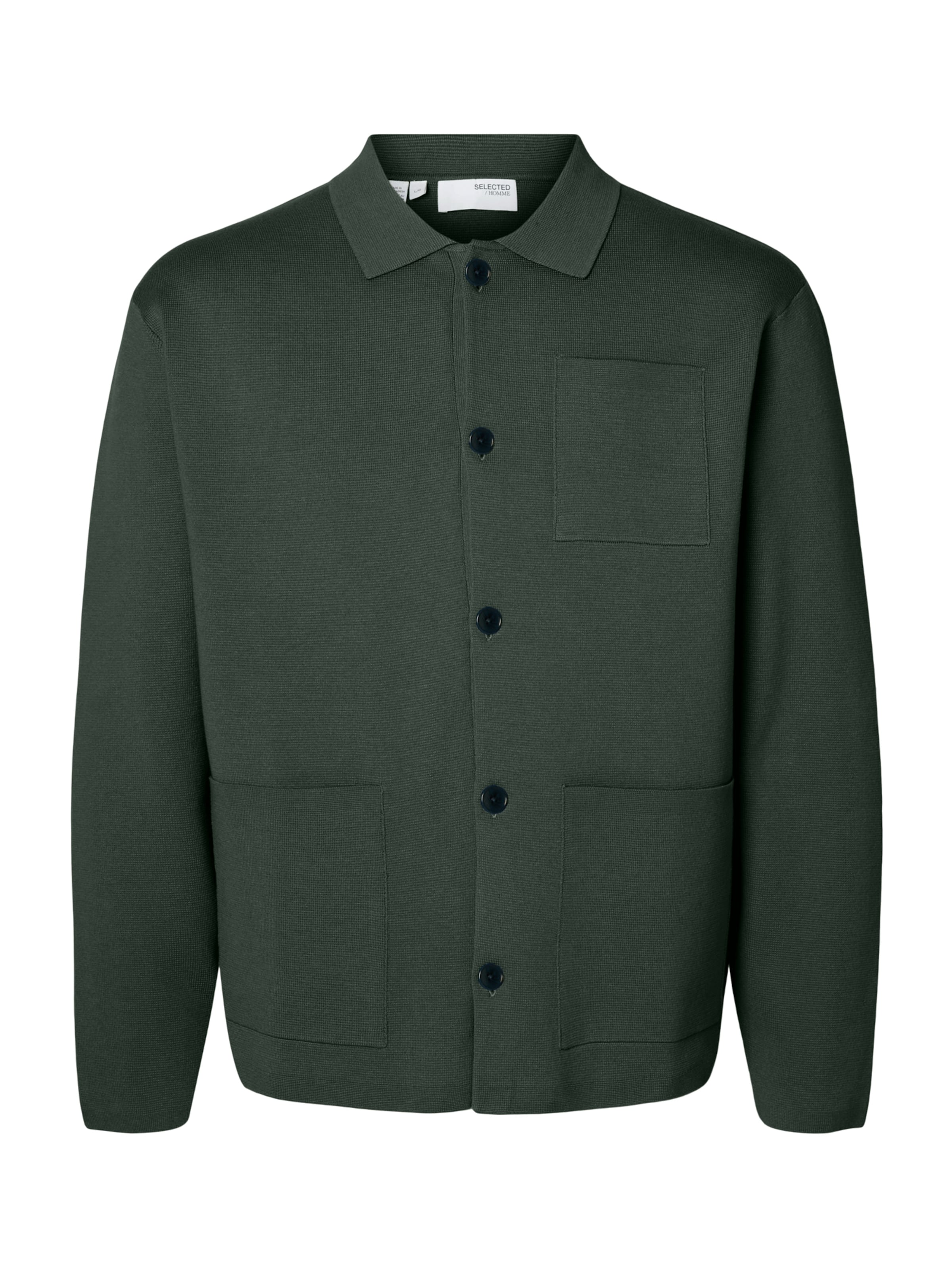 Geacă tricotată 'SLHMIKE' de la SELECTED pe verde: față