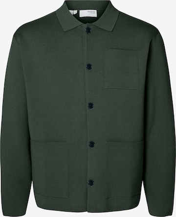 SELECTED - Cárdigan 'SLHMIKE' en verde: frente