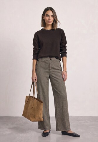 STREET ONE regular Lærredsbukser 'Amalia' i beige: forside