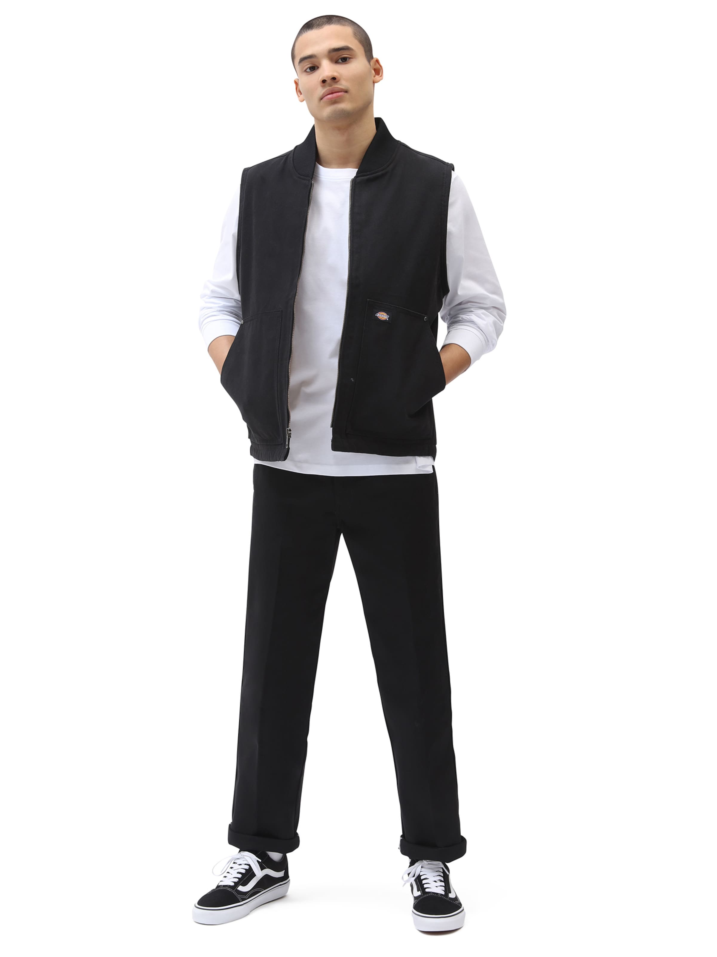 DICKIES tavaline Viikidega püksid '874 Original', värv must