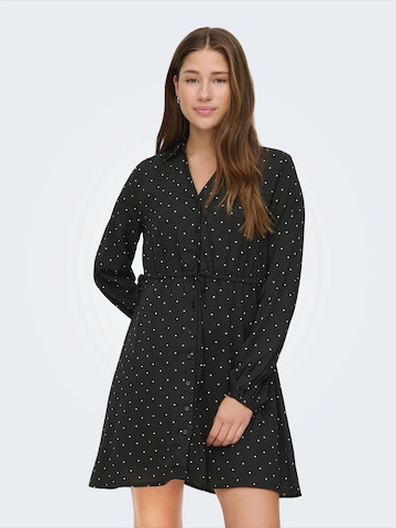 ONLY Skjortklänning i svart: framsida