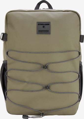 STRELLSON - Mochila 'Blackpool Jay' en verde: frente