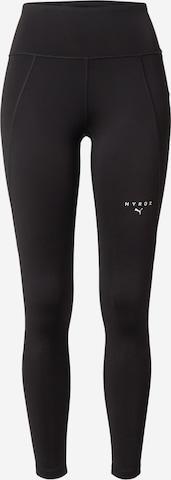 melns PUMA Šaurs Sporta bikses 'PUMA X HYROX ESSENTIAL': no priekšpuses