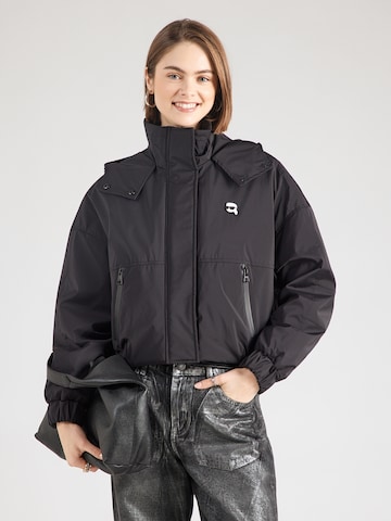Veste mi-saison Karl Lagerfeld en noir : devant