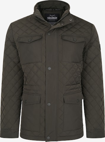 Threadbare Between-Season Jacket in Green: front