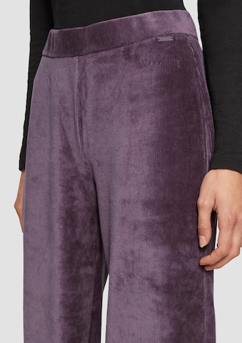 QS Wide Leg Hose in Lila