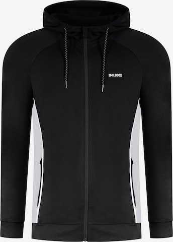 Smilodox Zip-Up Hoodie 'Suit Pro' in Black: front