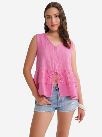 Camicia da donna di MixRay in rosa