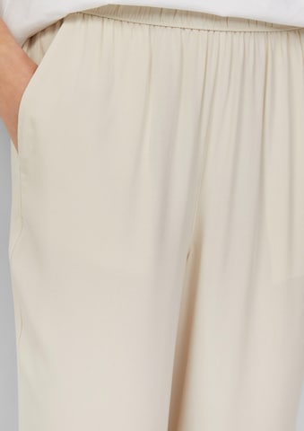 s.Oliver Wide leg Broek in Beige