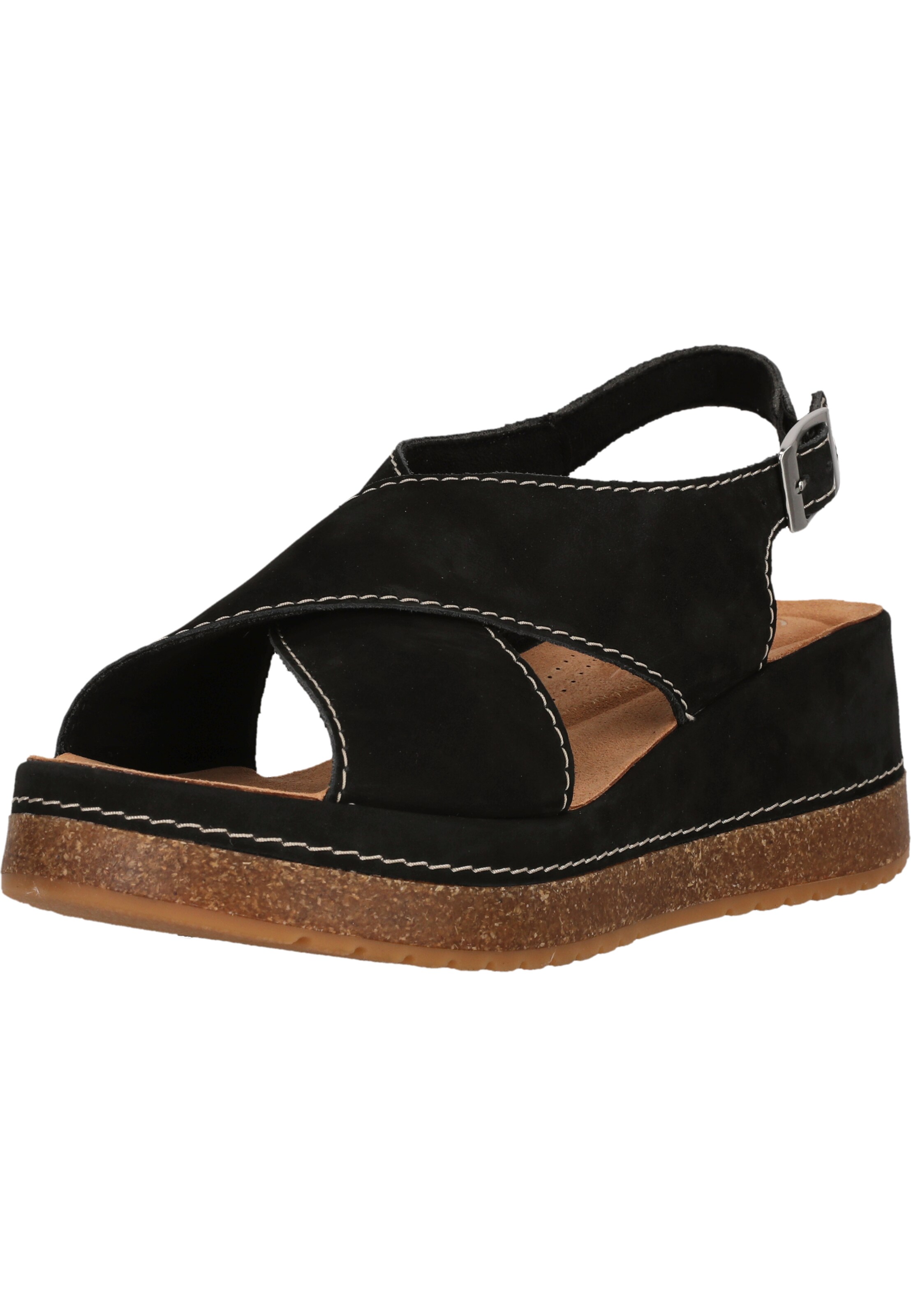 CLARKS Sandale 'Kassanda' in Schwarz: Vorderseite