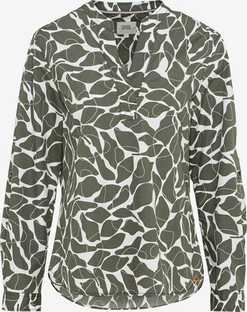 CAMEL ACTIVE Schlupfbluse mit floralem Allover-Print in Grün: predná strana