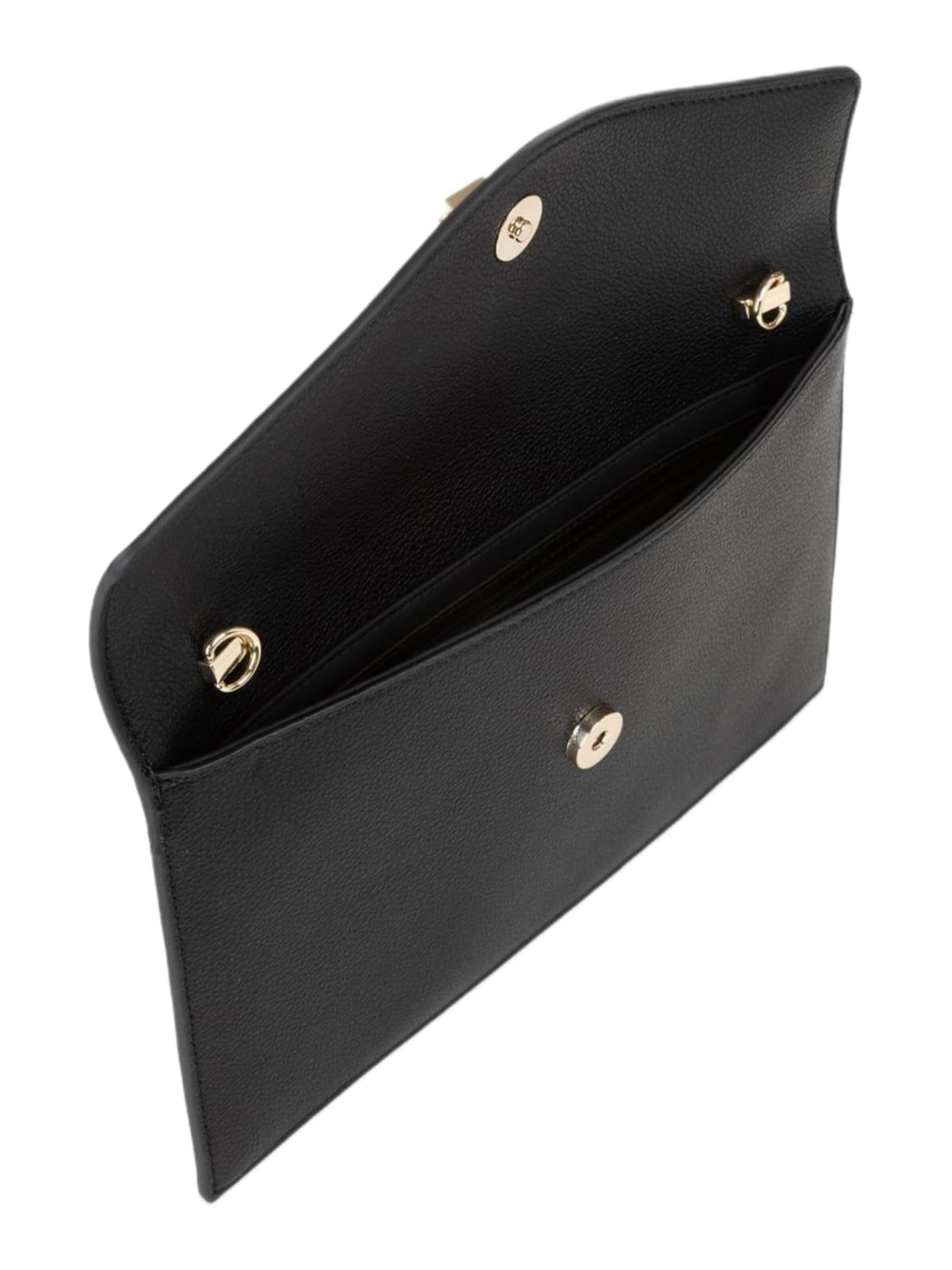 VALENTINO - Bolso de noche 'Valentino Pochette Luxe Noir Femme Nero' en negro