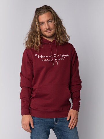 Watapparel Sweatshirt in Rood: voorkant