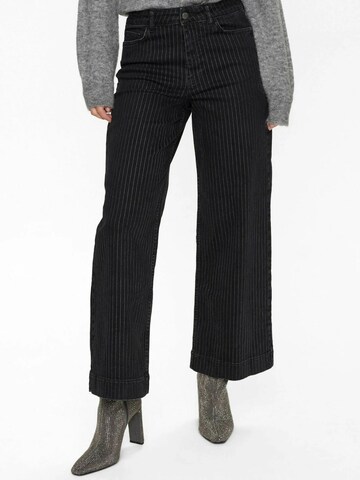 NÜMPH Regular Farkut 'Paris' värissä musta: etupuoli