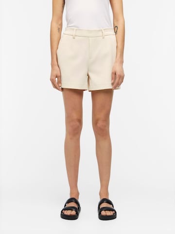 OBJECT Regular Broek 'Lisa' in Beige: voorkant