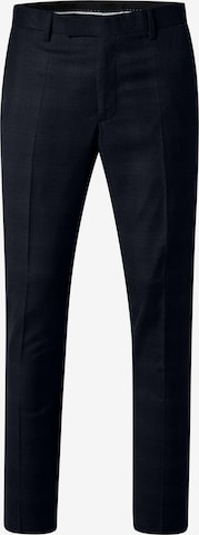 PIERRE CARDIN Regular Trousers with creases 'Ryan' in Blue: front