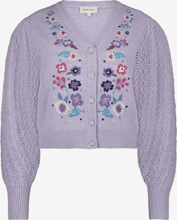 Cardigan Fabienne Chapot en violet : devant